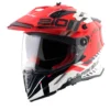 AXOR XCross Dual Visor Speedometer White Red Gloss Helmet 1