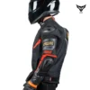 DSG Race Pro Sport Black Red Gold Leather Jacket 3