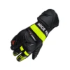 DSG Race Pro Sport Black Yellow Fluorescent Leather Gloves 1