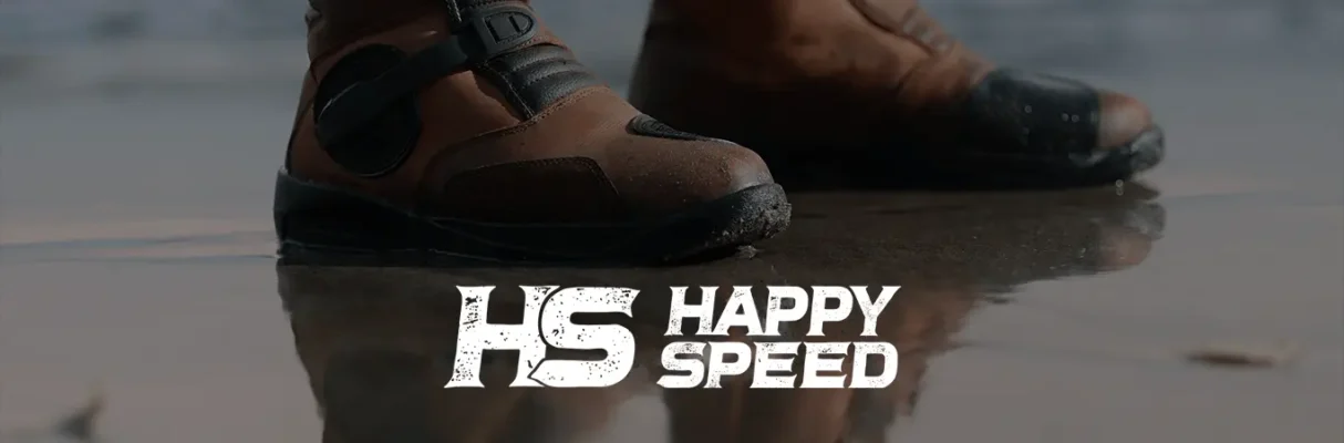 Happy Speed Adventure Motorcycle boots banner Desktop 1