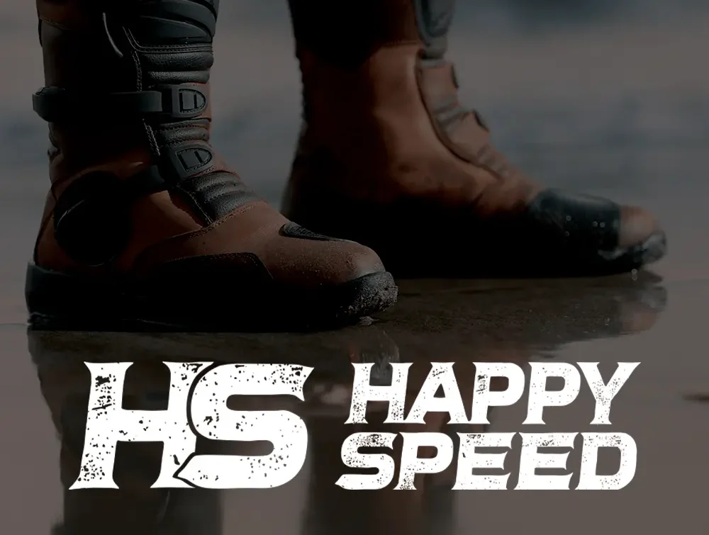 Happy Speed Adventure Motorcycle boots banner Mobile