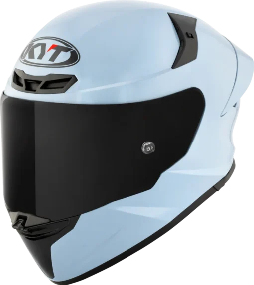 KYT TT REVO Plain Sea Blue Helmet 3