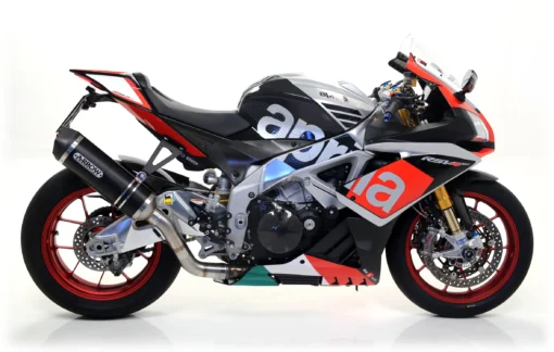 Arrow Maxi Race Tech Approved Aluminium Dark Silencer For Aprilia RSV4 (2016 19) (1)