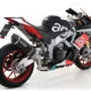 Arrow Maxi Race Tech Approved Aluminium Dark Silencer For Aprilia RSV4 (2016 19) (2)