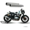 Barrel BE 10 Bass Master Polish Exhaust for Royal Enfield Interceptor 650 GT 650 2
