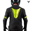 DSG Race Pro V3 Black Yellow Fluorescent Riding Jacket 2