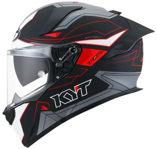 KYT R2R Pro Led Matt Black Grey Helmet (2)