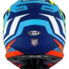 KYT Skyhawk Hyperflow Matt Light BlueRed Helmet (2)