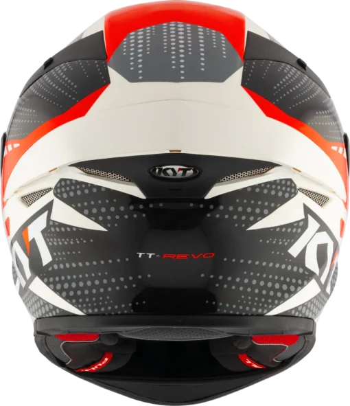 KYT TT Revo Gear Black Red Helmet 4