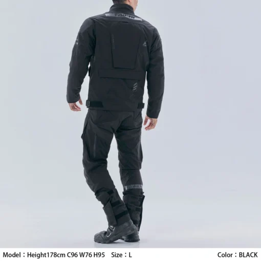 RS Taichi Drymaster Kompass Black Riding Jacket - Image 3