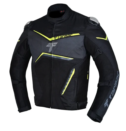 Tarmac Strike Black Fluorescent Jacket with SafeTech Level 2 Protectors - Image 2