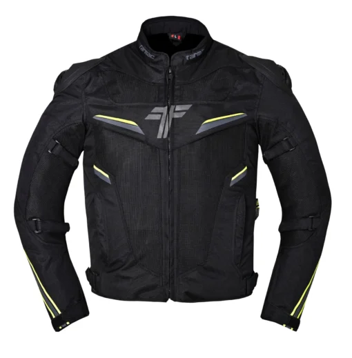 Tarmac Viper Black Fluorescent Jacket with SafeTech Level 2 Protectors