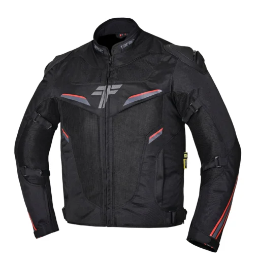 Tarmac Viper Black Red Jacket with SafeTech Level 2 Protectors - Image 2