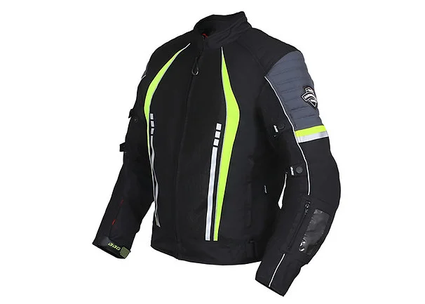 BBG Voyager Fluorescent Yellow Riding Jacket - Image 2