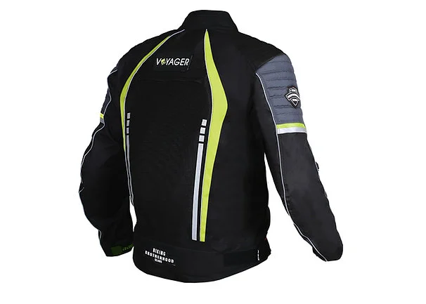 BBG Voyager Fluorescent Yellow Riding Jacket - Image 3