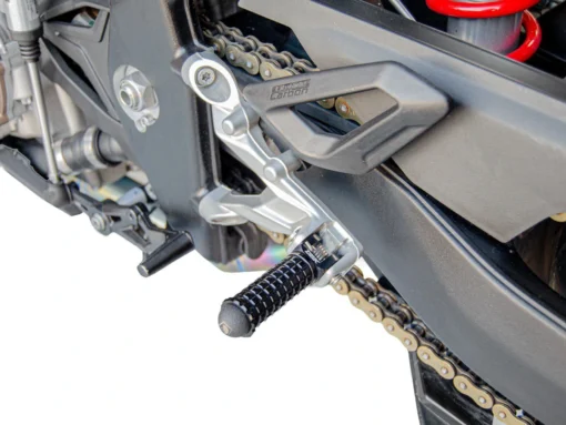 DBK Black Pilot Footpegs Adapters for Triumph Speed Triple/Street Triple - Image 2