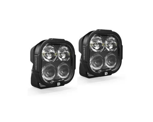 Denali DL4 Auxiliary LED Lights – White – Lights Only – Set of 2