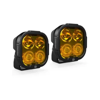 Denali DL4 Auxiliary LED Lights – Amber – Lights Only – Set of 2