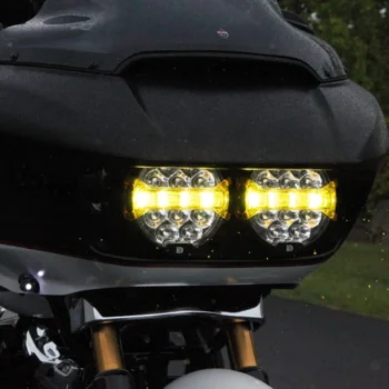 Alternative view of Denali Snap-On Selective Yellow X-Lens for D14 Destroyer Headlight