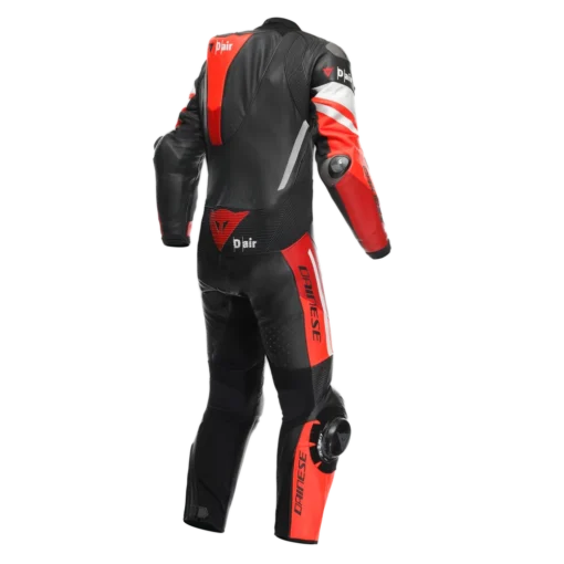 Dainese Misano 3 Perf. D-Air 1Pc Black Red Leather Suit - Image 2