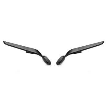 Rizoma BlaCK Stealth Mirrors for Kawasaki ZX6R (2019-24)