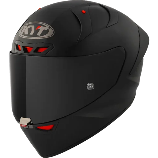 KYT KX-1 Race GP Plain Ice Matt Black Helmet - Image 3