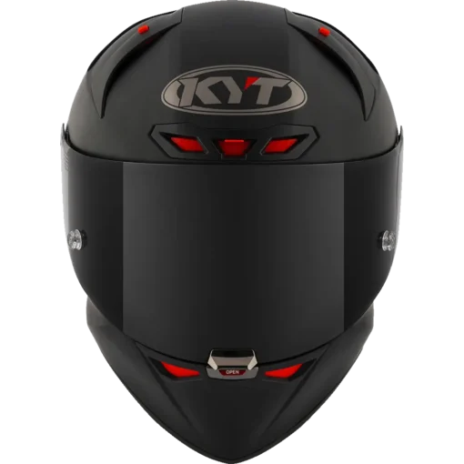 KYT KX-1 Race GP Plain Ice Matt Black Helmet - Image 4