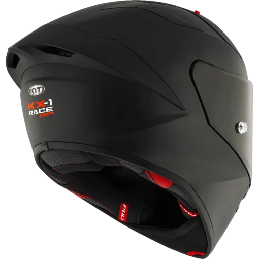KYT KX-1 Race GP Plain Ice Matt Black Helmet - Image 7
