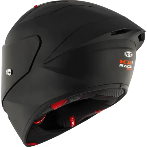 KYT KX-1 Race GP Plain Ice Matt Black Helmet - Image 8