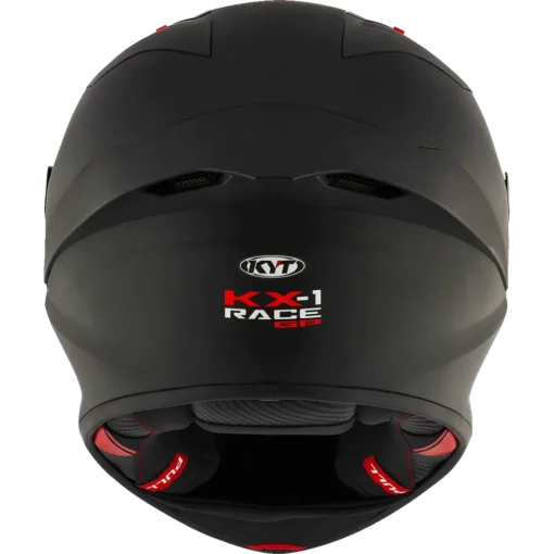KYT KX-1 Race GP Plain Ice Matt Black Helmet - Image 9