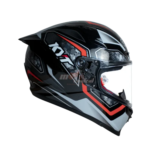 KYT Striker 2V #01 Black Red Helmet