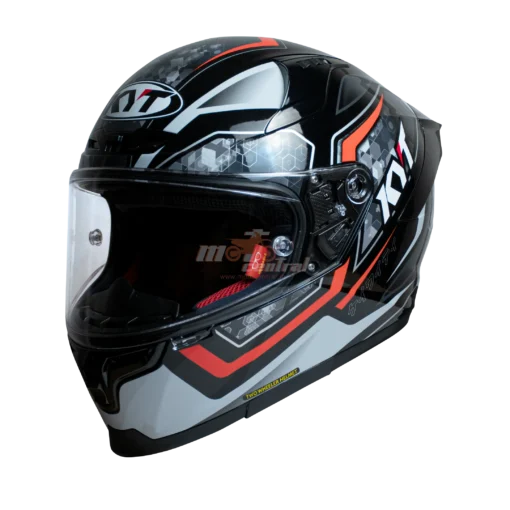 KYT Striker 2V #01 Black Red Helmet - Image 3