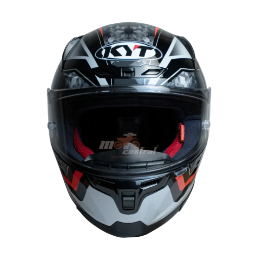 KYT Striker 2V #01 Black Red Helmet - Image 4