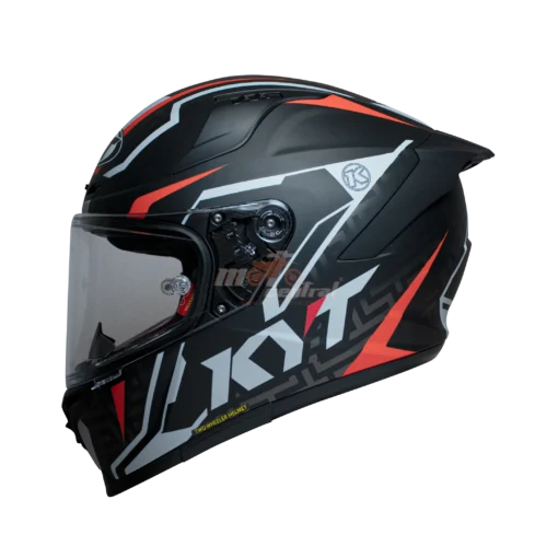 KYT Striker 2V #02 Matt Black Red Helmet - Image 2