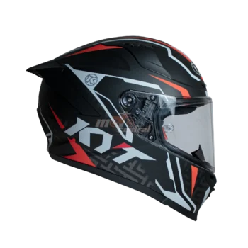 KYT Striker 2V #02 Matt Black Red Helmet