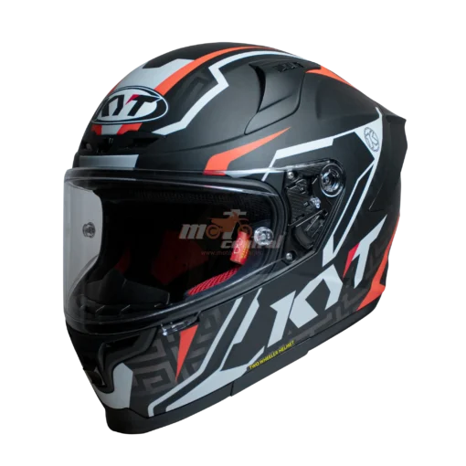 KYT Striker 2V #02 Matt Black Red Helmet - Image 3