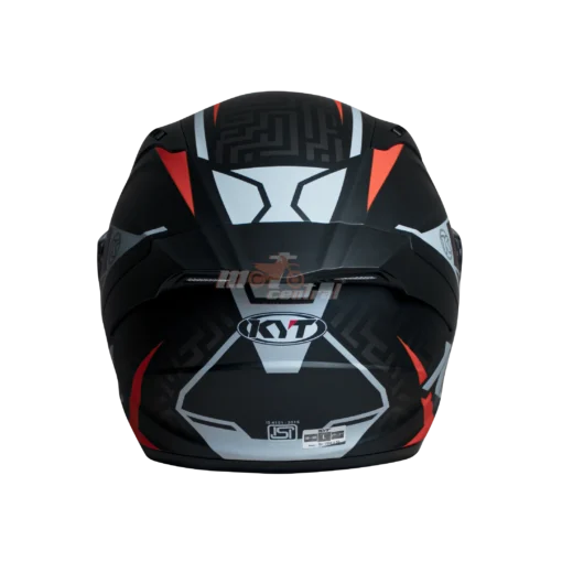 KYT Striker 2V #02 Matt Black Red Helmet - Image 5
