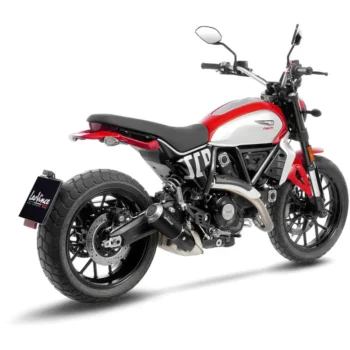 Alternative view of LeoVince LV-10 Carbon Fiber Exhaust for Ducati Scrambler 800 Icon/Full Throttle/Night Shift (2023–2024)Ducati Scrambler 800 Icon/Full Throttle/Night Shift (2023–2024)