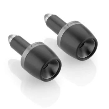 Rizoma Black Grey Bar-End Plugs for Handlebar Cap(MA532)