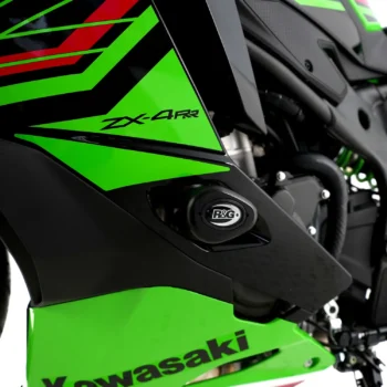 Alternative view of R&G Crash Protectors - Aero Style for Kawasaki ZX-25R 2020- & ZX-4R(R) (SE) (2023- 24) (CP0504BL)