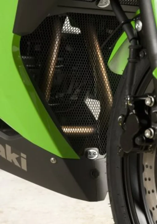R&G Downpipe Grille for Kawasaki Ninja 300 Ninja 250 models (2013- 2017)(DG0012BK)