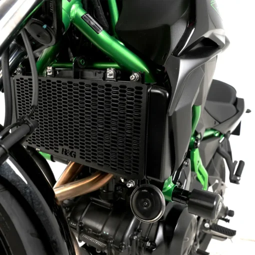 R&G Pro Radiator Guard for Kawasaki Ninja 650 (2017- 2024), Z650 2017- & Z650RS (2022- 2024) (RAD0298PROBK)