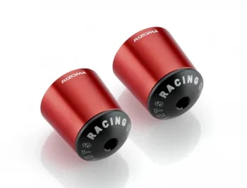Rizoma Black Red Bar-End Plugs for OEM Handlebar(MA510)