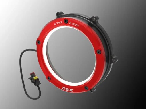 DBK BLACK Red Clutch Cover With LED for Ducati Panigale V4-V4S (2018-2019)