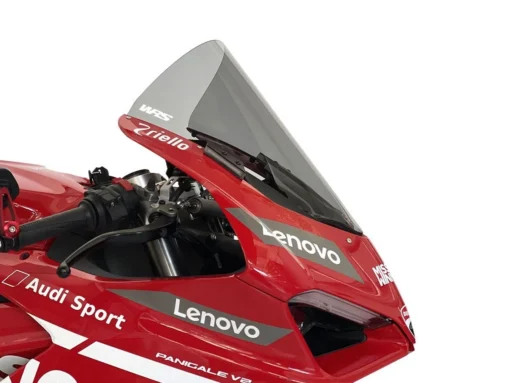 WRS Smoked Race High (+45mm) Windscreen For Ducati Panigale V2 (2020-2024) - Image 2