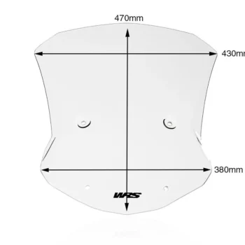 Alternative view of WRS Transparent Caponord Windscreen BMW S1000 XR (2020-2025)