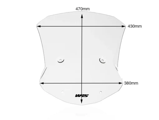 WRS Transparent Caponord Windscreen BMW S1000 XR (2020-2025) - Image 2