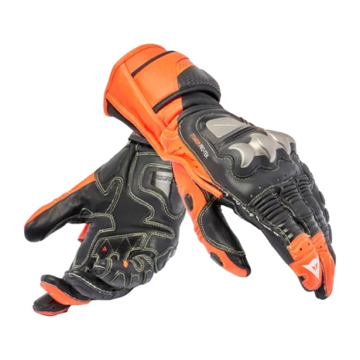 Dainese Full Metal 7 Black Flourecent Red Riding Gloves - Image 3