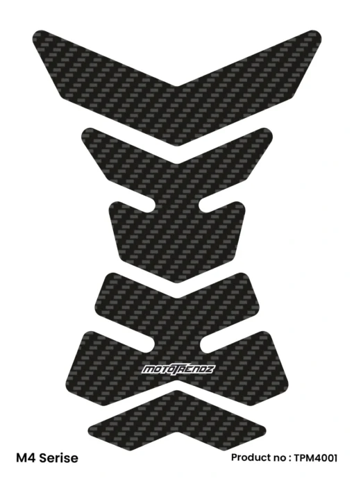 Mototrendz Tank Pads M4 series Carbon Fiber (Universal fit)