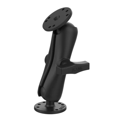 RAM Mounts Double Ball Mount with Two Round Plates - C Size Medium